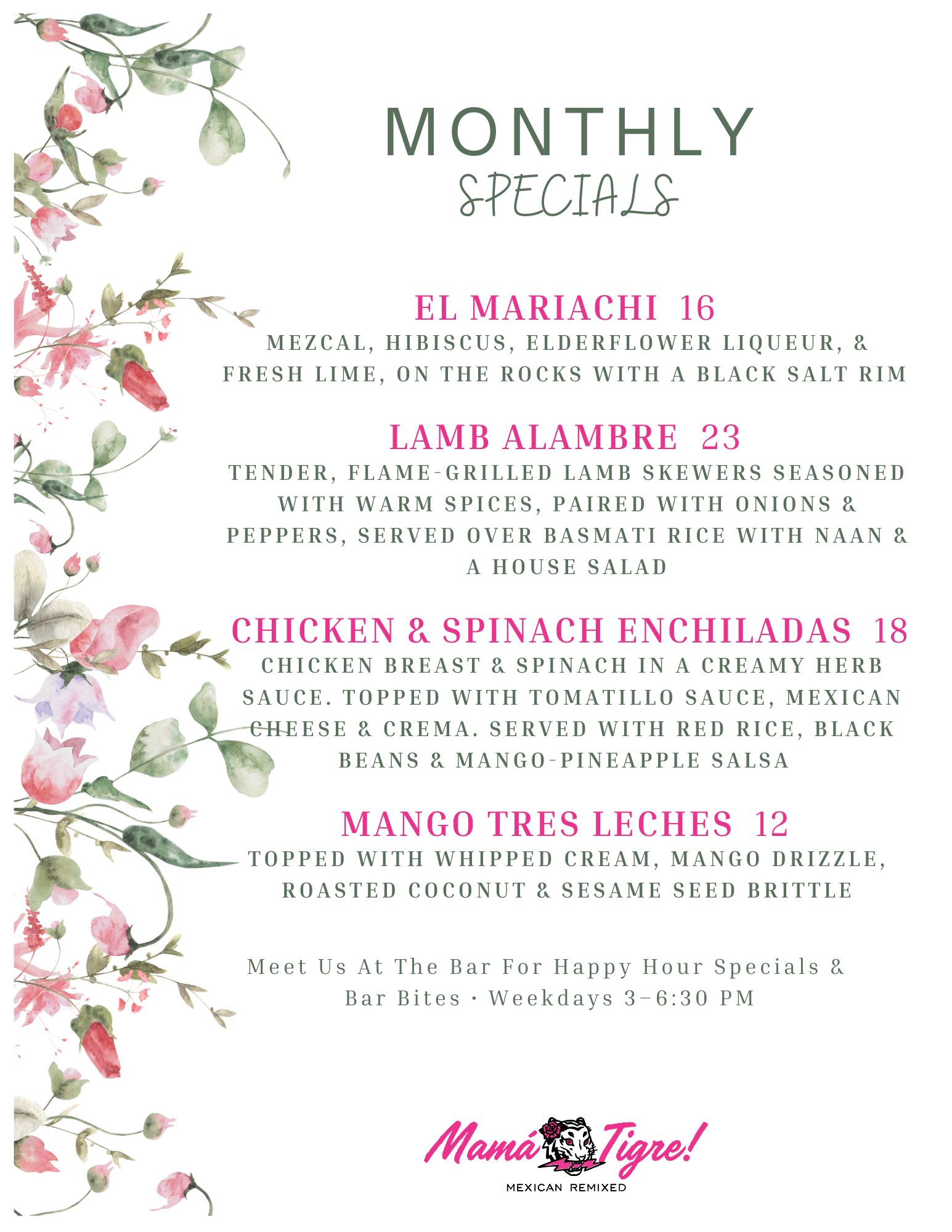 MARCH SPECIALS 2026
